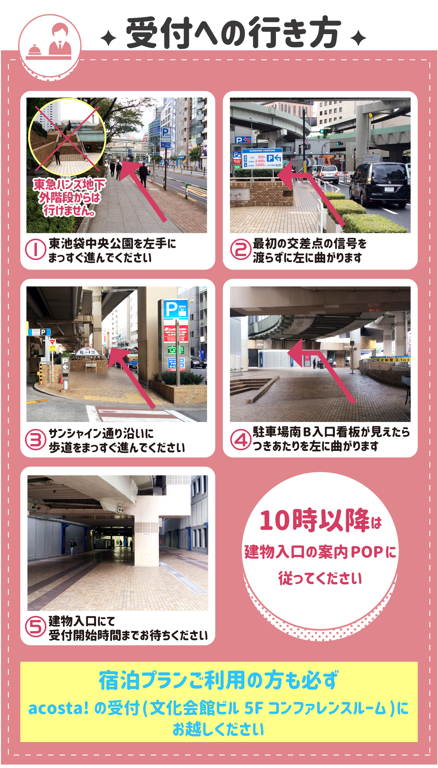 受付までの行き方